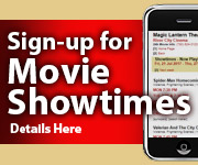 Subscribe to weekly showtimes by emails